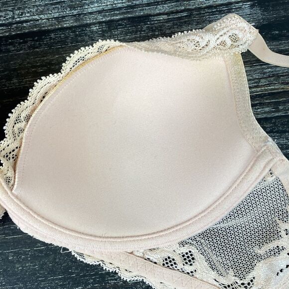 Natori Nude 730023 Feathers Lace Underwire Contour Bra 30DDD - Picture 4 of 7